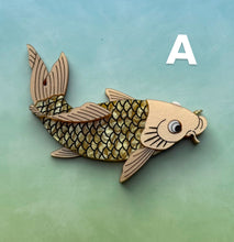 Load image into Gallery viewer, Koi Brooch
