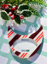 Load image into Gallery viewer, Candy Cane Small or Large Interchangeable Necklace Plate - Made to Order