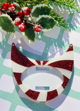Load image into Gallery viewer, Peppermint Rounds Small or Large Interchangeable Necklace Plate - Made to Order