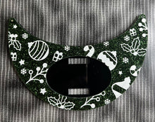 Load image into Gallery viewer, Small & Large Green Glitter Xmas Interchangeable Necklace Plate