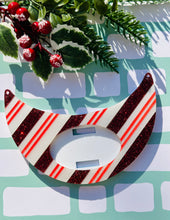 Load image into Gallery viewer, Candy Cane Small or Large Interchangeable Necklace Plate - Made to Order