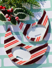 Load image into Gallery viewer, Candy Cane Small or Large Interchangeable Necklace Plate - Made to Order