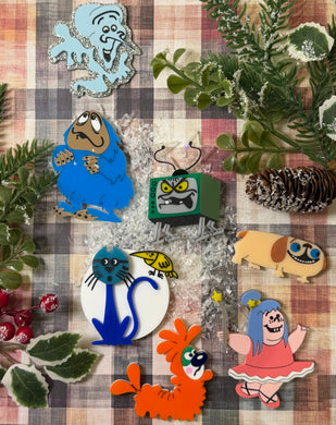 Friends from Doyley Wood Brooch Set