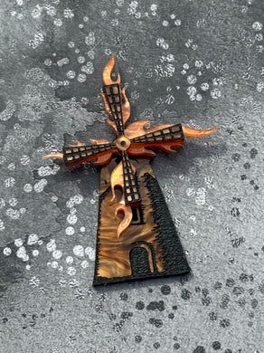 Burning Blades Brooch