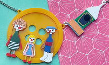 Load image into Gallery viewer, VAULT - Button Moon Statement Necklace - Pre Order