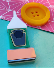 Load image into Gallery viewer, VAULT - Button Moon Brooch Set - Pre Order