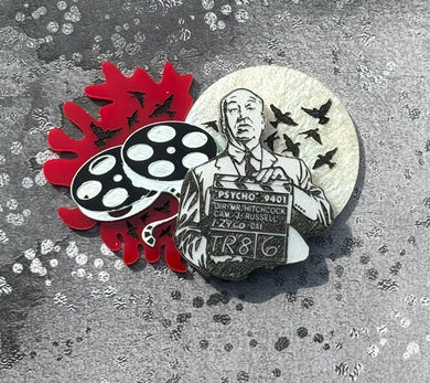 Master of Suspense Brooch