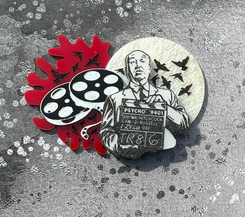 Master of Suspense Brooch
