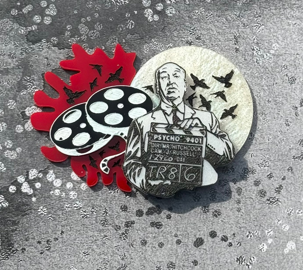 Master of Suspense Brooch