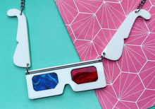 Load image into Gallery viewer, VAULT - 3D Retro Glasses Necklace