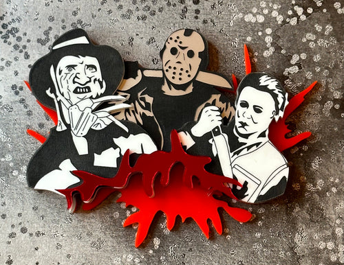 80’s Slasher Insert (Will require a interchangeable Necklace plate to be wearable)