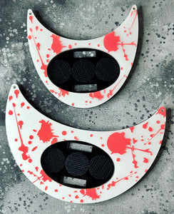 Blood Spatter Small or Large Interchangeable Necklace Plate - Made to Order