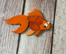 Load image into Gallery viewer, Seconds Gold Fish Necklace (Will have a chain)