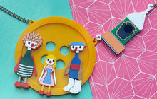 Load image into Gallery viewer, VAULT - Button Moon Statement Necklace - Pre Order