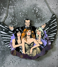 Load image into Gallery viewer, PRE ORDER - 3 Beautiful Witches, one lucky Devil Insert (Will require an interchangeable necklace plate to be wearable)