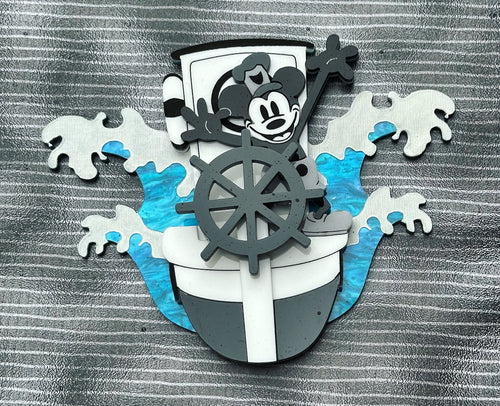 Steamboat Willie Insert (Will require interchangeable necklace plate to be wearable)