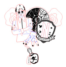 Load image into Gallery viewer, Full of Woe Insert (Will require Interchangeable Necklace Plate to be wearable)