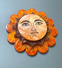 Load image into Gallery viewer, Sun and Moon Brooches