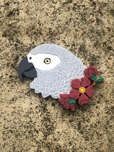 Load image into Gallery viewer, Megan the African Grey Brooch